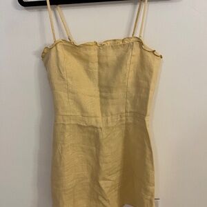Reformation Ava Dress Yellow Size 4